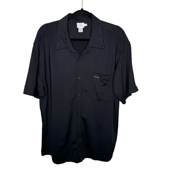 Calvin Klein Other - CALVIN KLEIN / black performance short sleeve button up shirt / XL